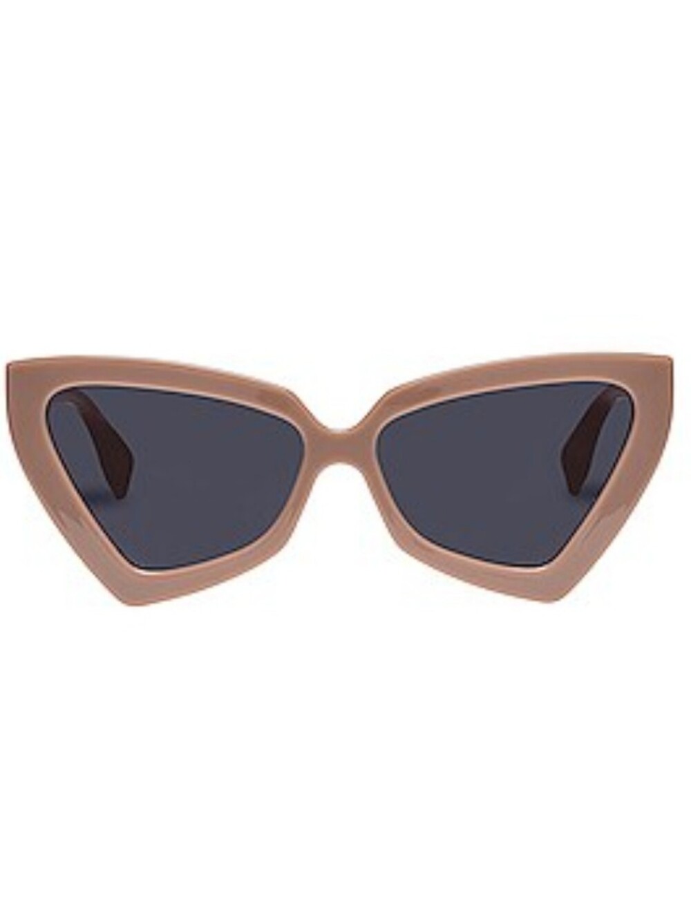 Le Specs Stone Putty Cat-Eye Sunglasses with Smoke Lenses